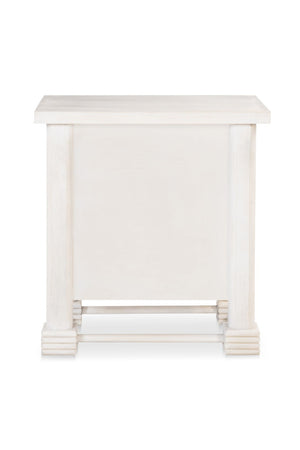 Modern European furniture - Whitewashed 2-Drawer Nightstand - www.oroa.com