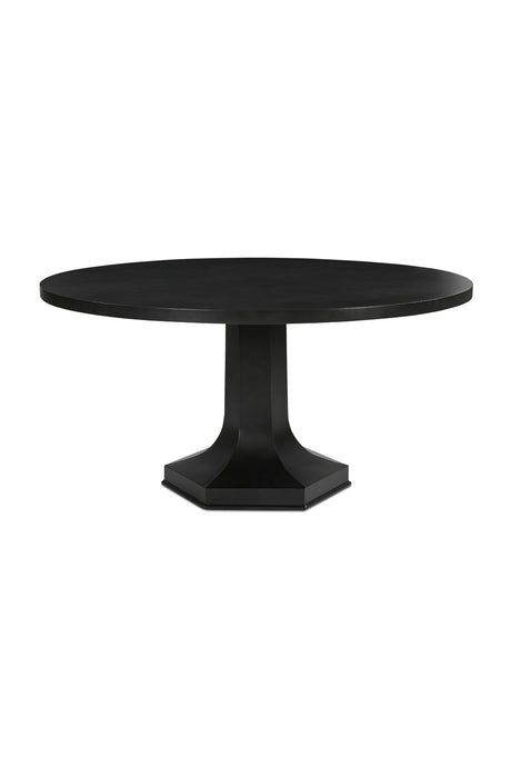 Modern European furniture - Black Round Dining Table - www.oroa.com