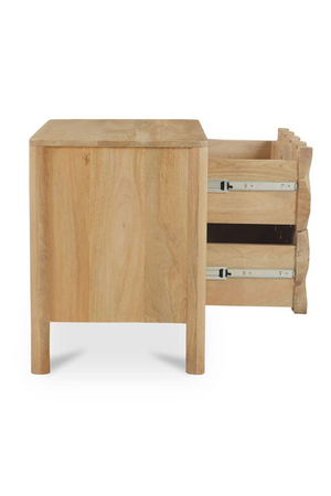 2-Drawer Mango Wood Nightstand | Novi Living Fulton | Oroa.com