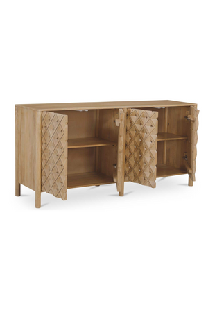   Modern European furniture - 4-Door Mango Wood Sideboard - www.oroa.com | Oroa.com