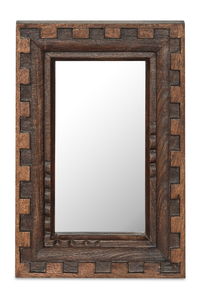 Brown Mango Wood Mirror | Novi Living Holland | Oroa.com