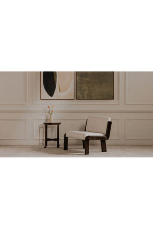   Modern European furniture - Round Travertine Accent Table - www.oroa.com | Oroa.com