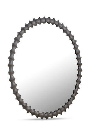  Modern European furniture - Black Round Mirror - www.oroa.com | Oroa.com