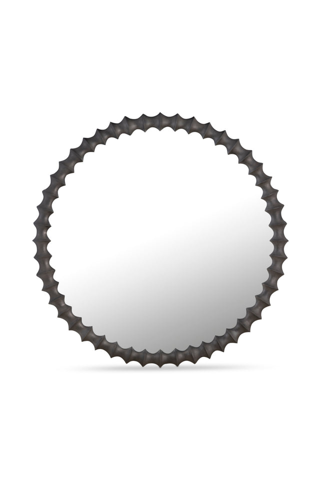 Modern European furniture - Black Round Mirror - www.oroa.com