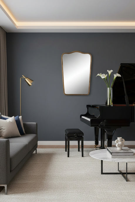 Modern European furniture - Cast Aluminum Wall Mirror - www.oroa.com