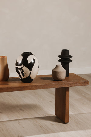 Modern European furniture - Sandblasted Oak Dining Bench - www.oroa.com