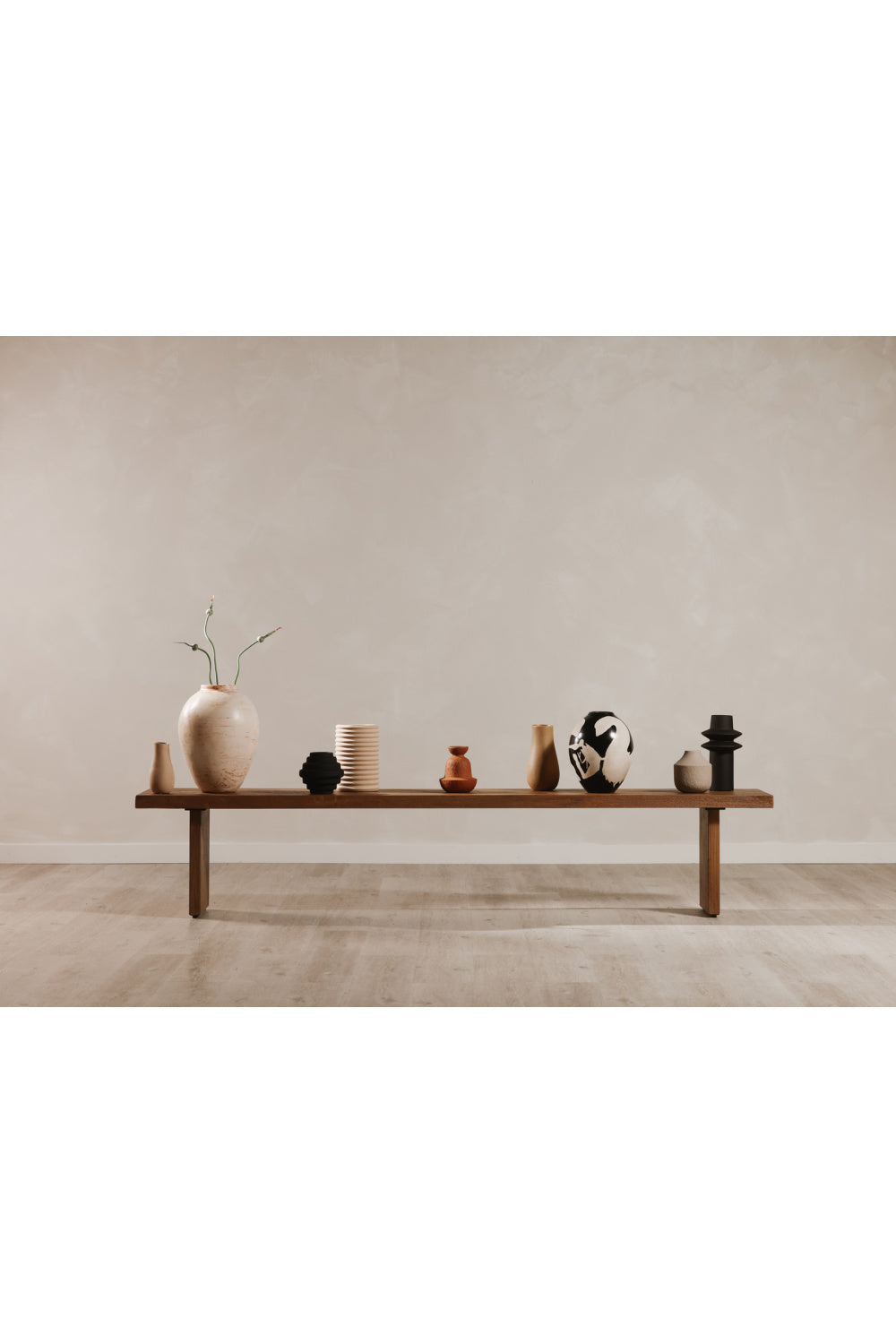 Modern European furniture - Sandblasted Oak Dining Bench - www.oroa.com