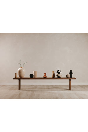 Modern European furniture - Sandblasted Oak Dining Bench - www.oroa.com