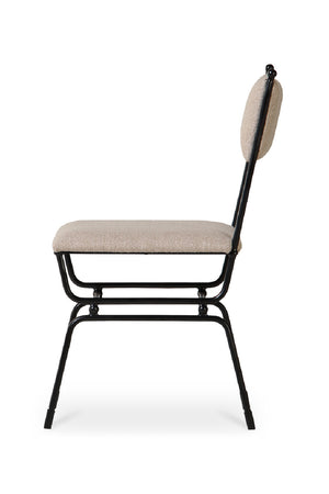 Modern European furniture - Hammered Metal Frame Dining Chair - www.oroa.com
