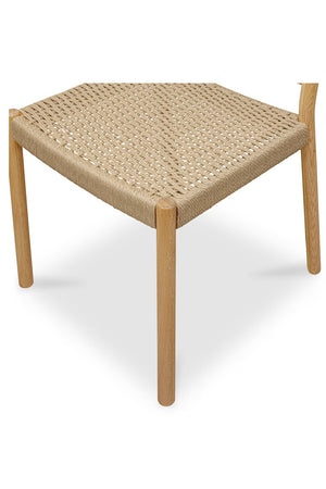 Modern European furniture - Cane-Wrapped Dining Chair Set (2) - www.oroa.com