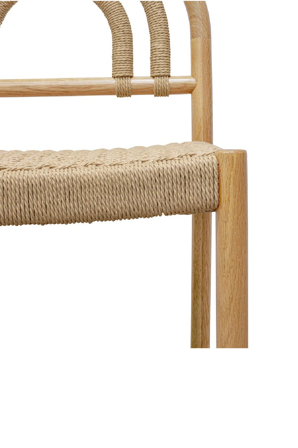 Modern European furniture - Cane-Wrapped Dining Chair Set (2) - www.oroa.com