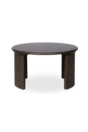 Oak Fluted Base Coffee Table | Novi Living Penny | Oroa.com