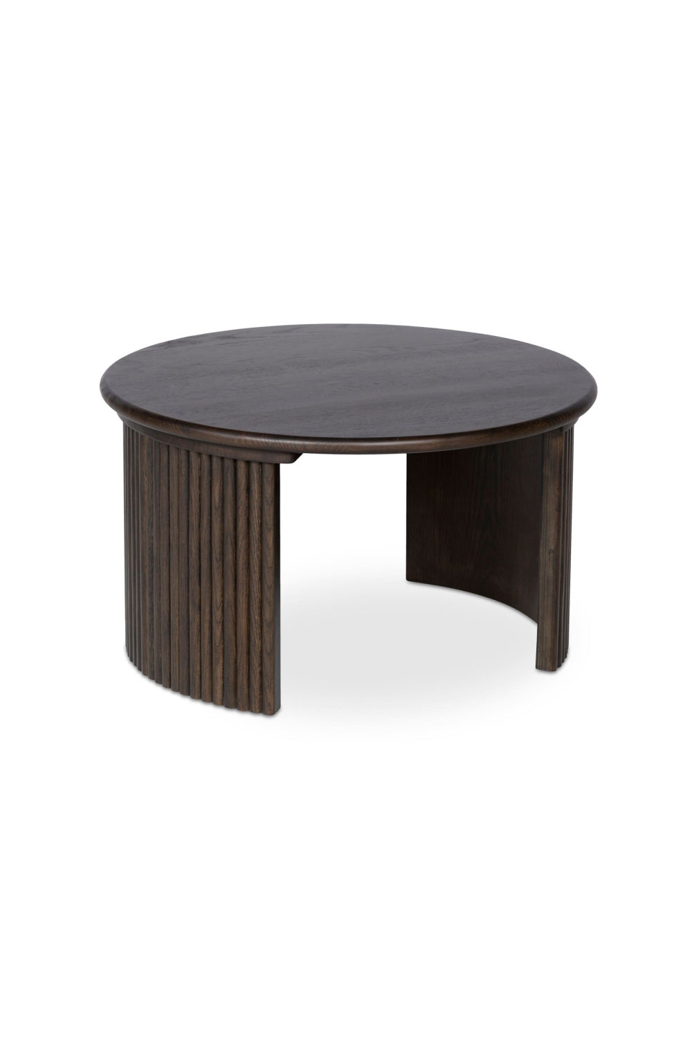 Oak Fluted Base Coffee Table | Novi Living Penny | Oroa.com