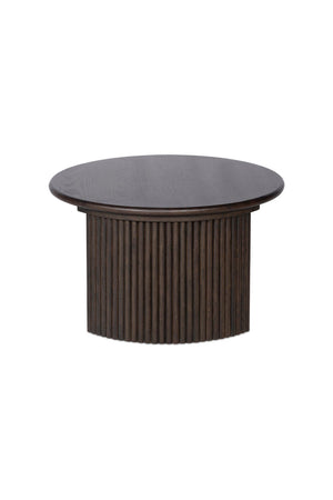 Oak Fluted Base Coffee Table | Novi Living Penny | Oroa.com