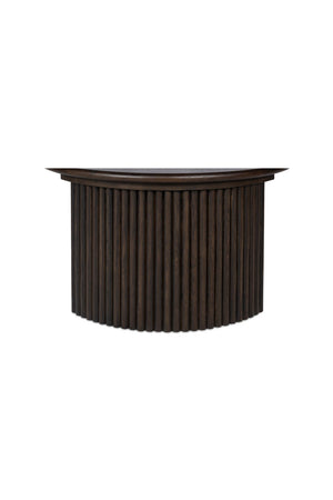 Oak Fluted Base Coffee Table | Novi Living Penny | Oroa.com