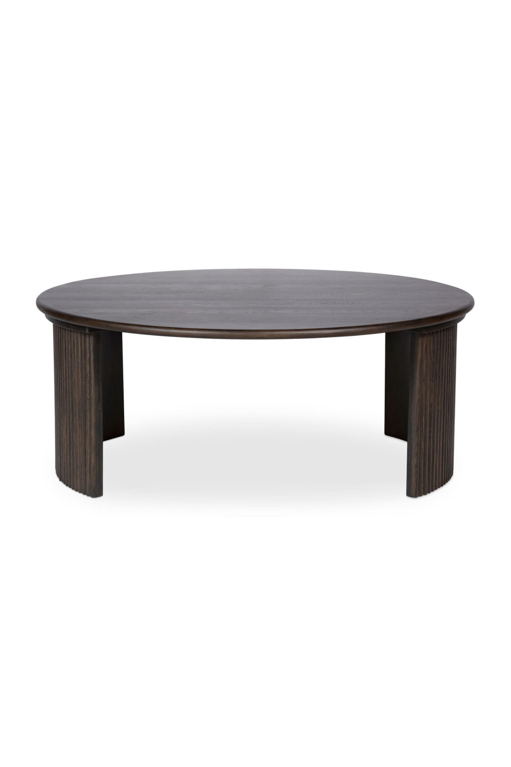 Oak Fluted Base Coffee Table | Novi Living Penny | Oroa.com