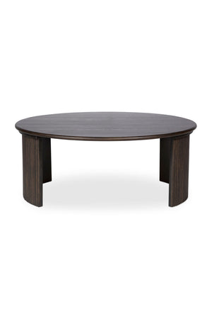 Oak Fluted Base Coffee Table | Novi Living Penny | Oroa.com