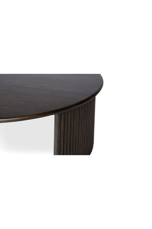 Oak Fluted Base Coffee Table | Novi Living Penny | Oroa.com