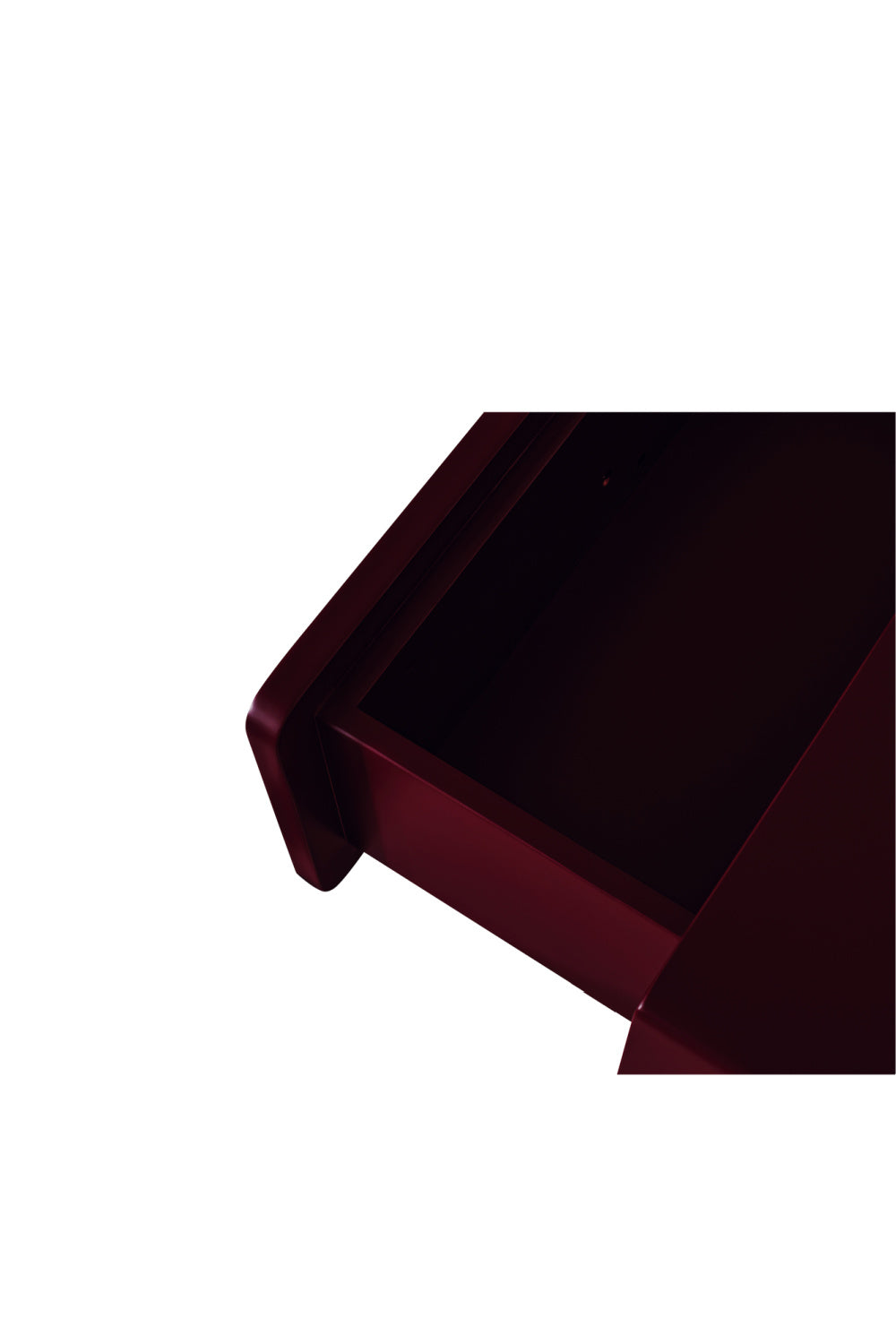   Modern European furniture - Red Wooden 1-Drawer Nightstand - www.oroa.com | Oroa.com