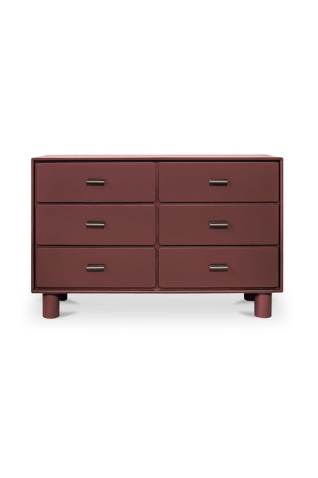   Modern European furniture - Red Wooden 6-Drawer Dresser - www.oroa.com | Oroa.com
