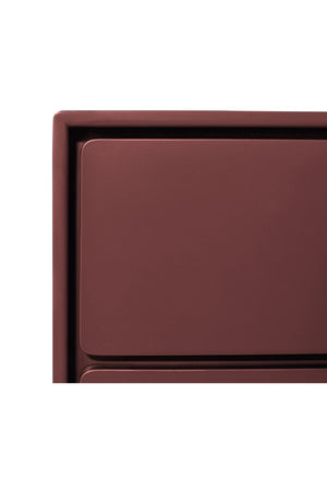   Modern European furniture - Red Wooden 6-Drawer Dresser - www.oroa.com | Oroa.com