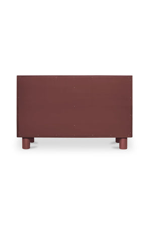   Modern European furniture - Red Wooden 6-Drawer Dresser - www.oroa.com | Oroa.com