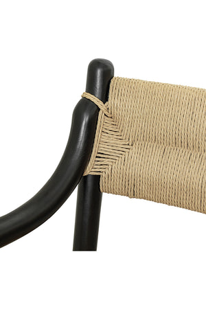   Modern European furniture - Minimalist Beech Wood & Rope Dining Chair - www.oroa.com | Oroa.com