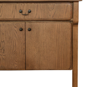 Modern European furniture - Brown Oak 2-Drawer 4-Door Sideboard - www.oroa.com