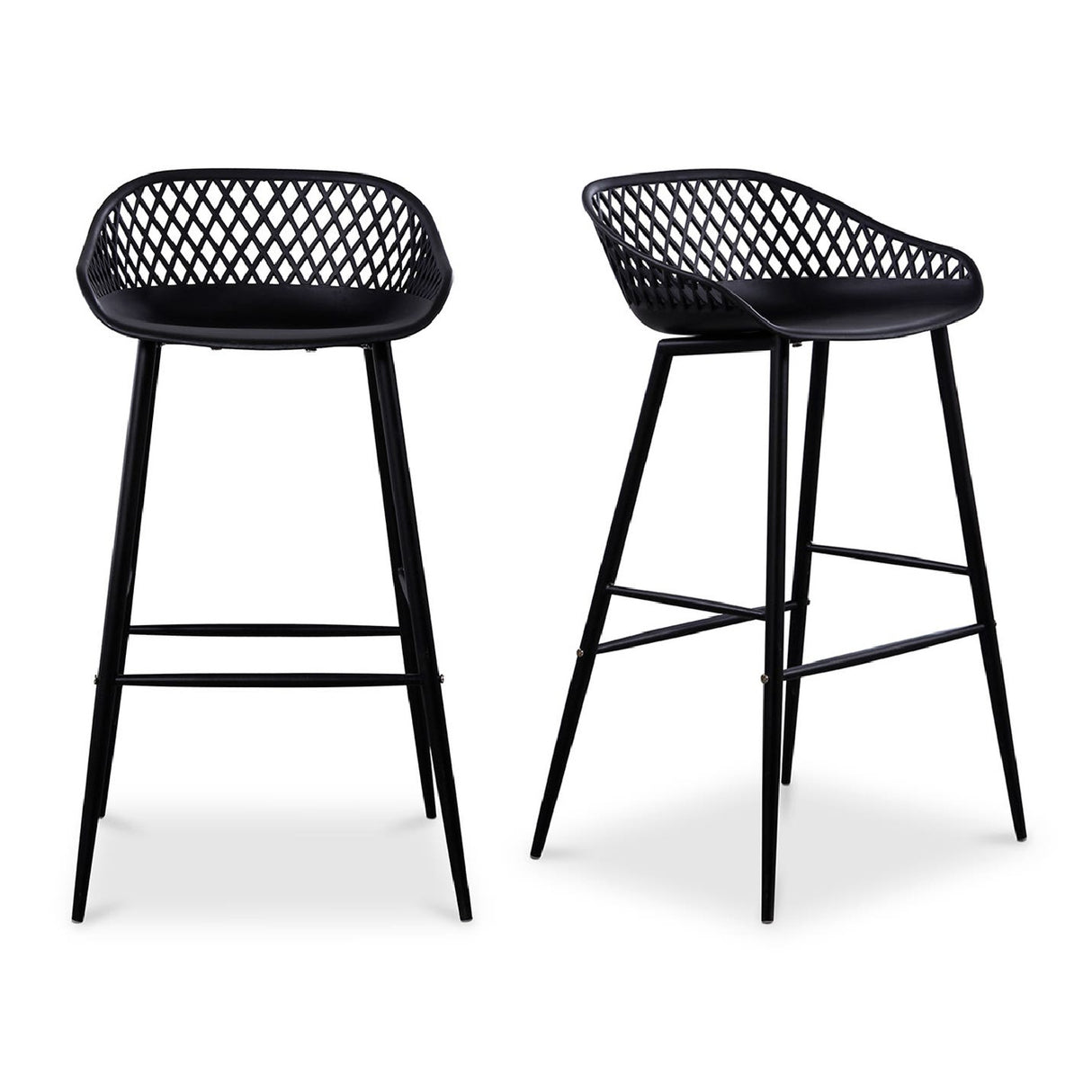Modern European furniture - Molded Indoor/Outdoor Bar Stools (2) - www.oroa.com