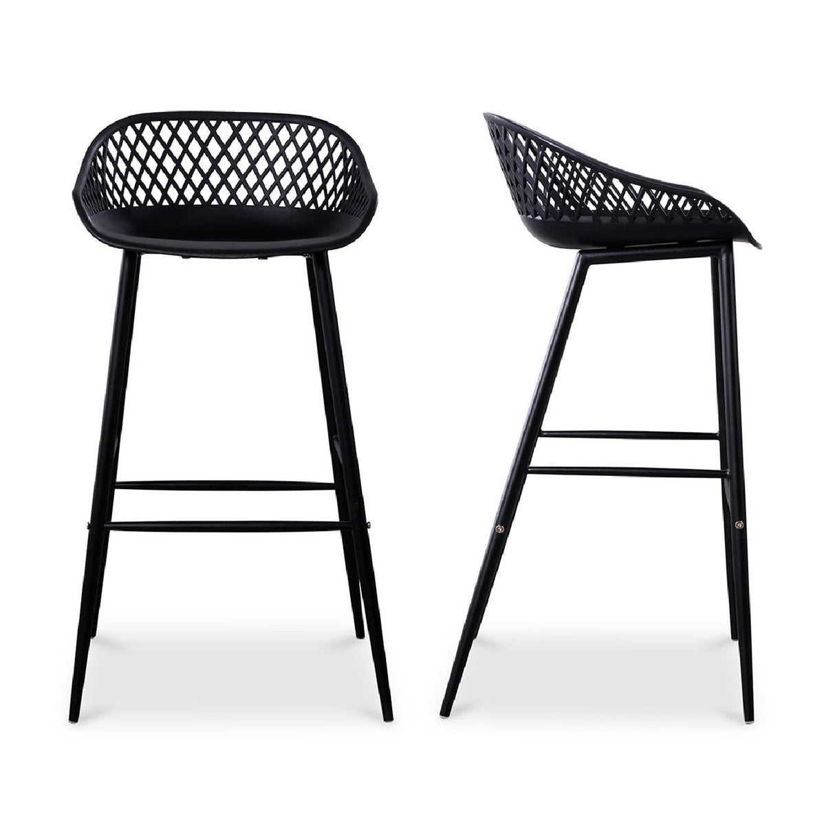 Modern European furniture - Molded Indoor/Outdoor Bar Stools (2) - www.oroa.com