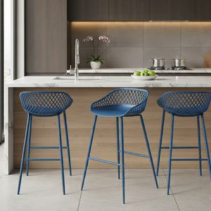 Modern European furniture - Molded Indoor/Outdoor Bar Stools (2) - www.oroa.com