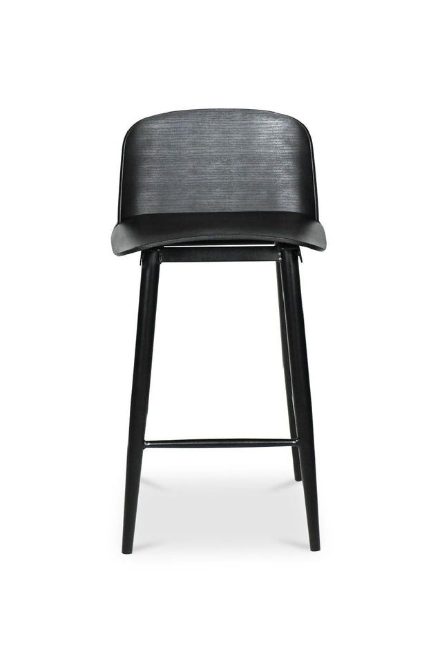 Modern European furniture - Black Indoor/Outdoor Counter Stools (2) - www.oroa.com