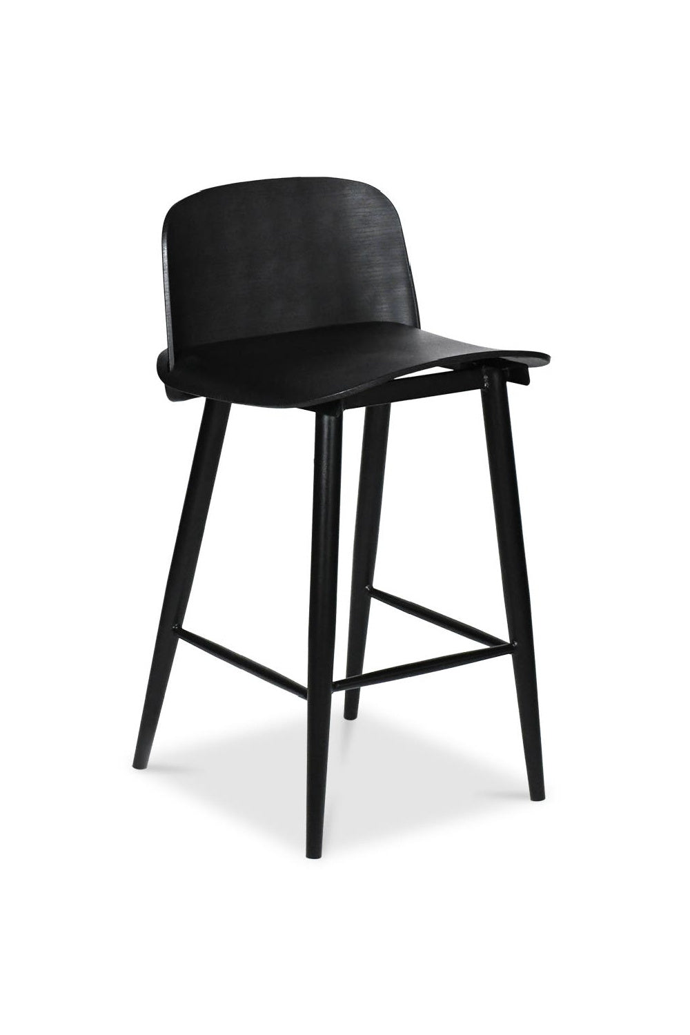 Modern European furniture - Black Indoor/Outdoor Counter Stools (2) - www.oroa.com