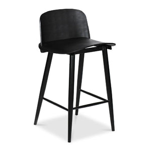   Modern European furniture - Black Indoor/Outdoor Counter Stools (2) - www.oroa.com | Oroa.com