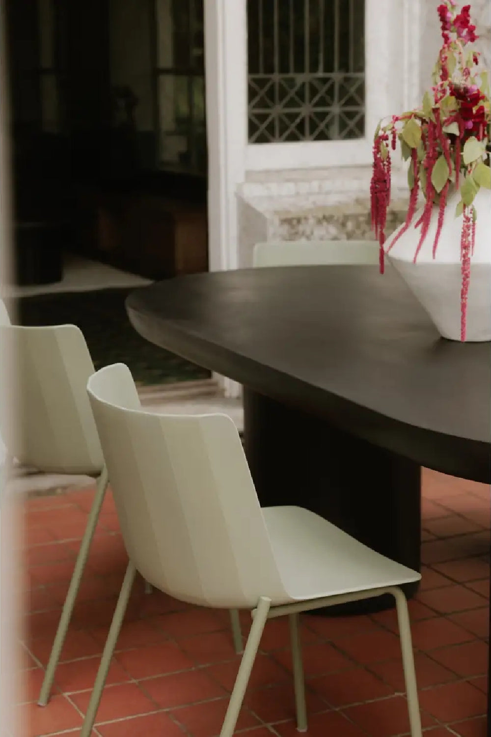   Modern European furniture - Green Outdoor Dining Chairs (2) - www.oroa.com | Oroa.com