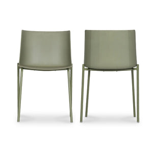   Modern European furniture - Green Outdoor Dining Chairs (2) - www.oroa.com | Oroa.com