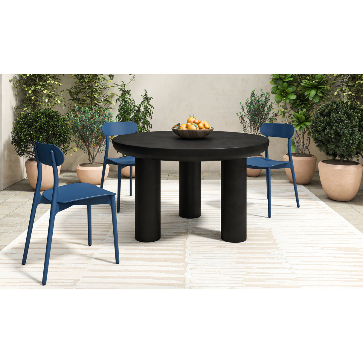 Modern European furniture - Open-Back Indoor/Outdoor Dining Chairs (2) - www.oroa.com