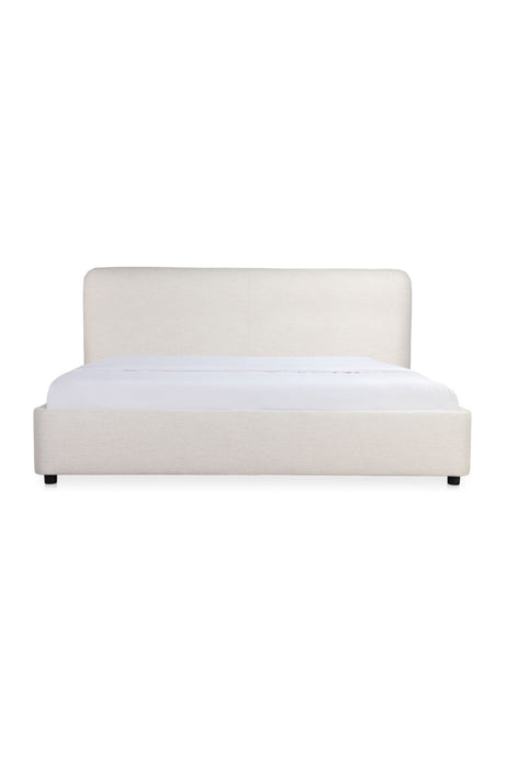 Modern European furniture - White Linen King Bed - www.oroa.com