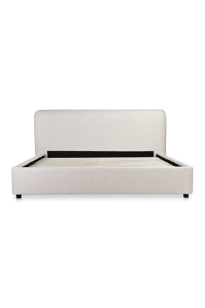 Modern European furniture - White Linen King Bed - www.oroa.com