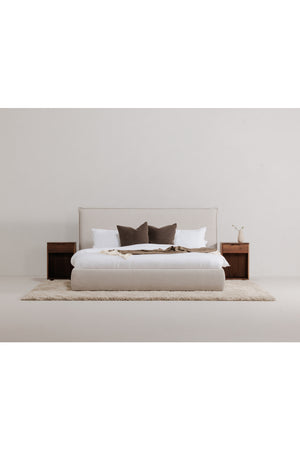 Beige Linen Blend Bed | Novi Living Luzon | Oroa.com