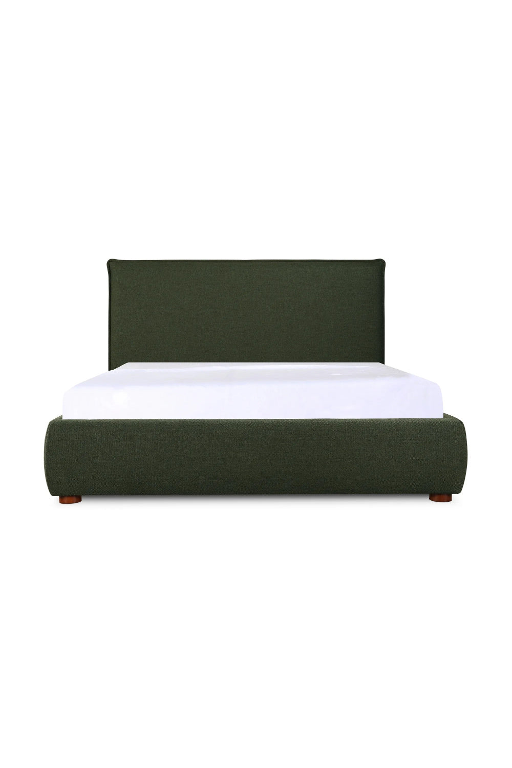   Modern European furniture - Green Linen Blend King Bed - www.oroa.com | Oroa.com
