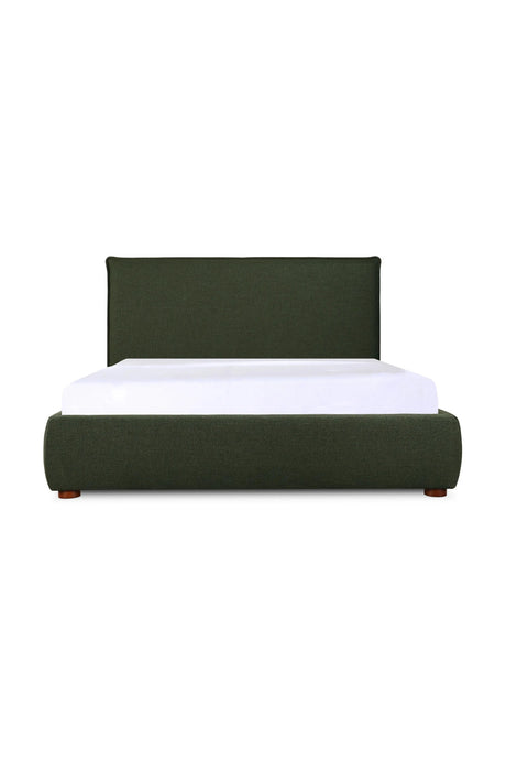 Modern European furniture - Green Linen Blend King Bed - www.oroa.com