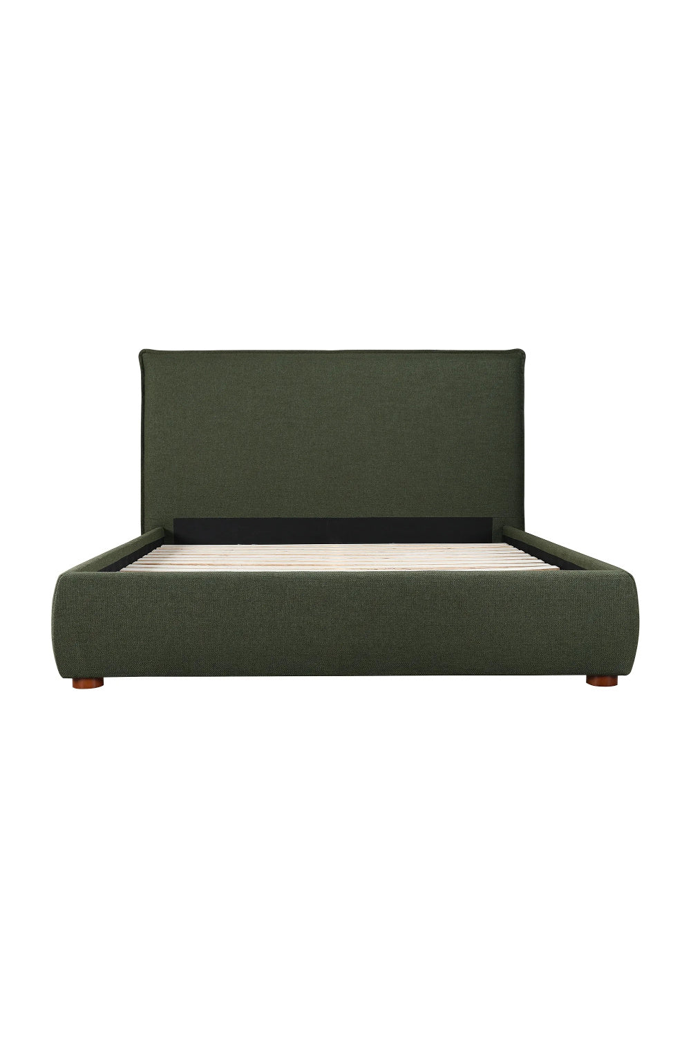   Modern European furniture - Green Linen Blend King Bed - www.oroa.com | Oroa.com