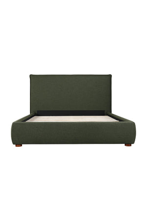   Modern European furniture - Green Linen Blend King Bed - www.oroa.com | Oroa.com
