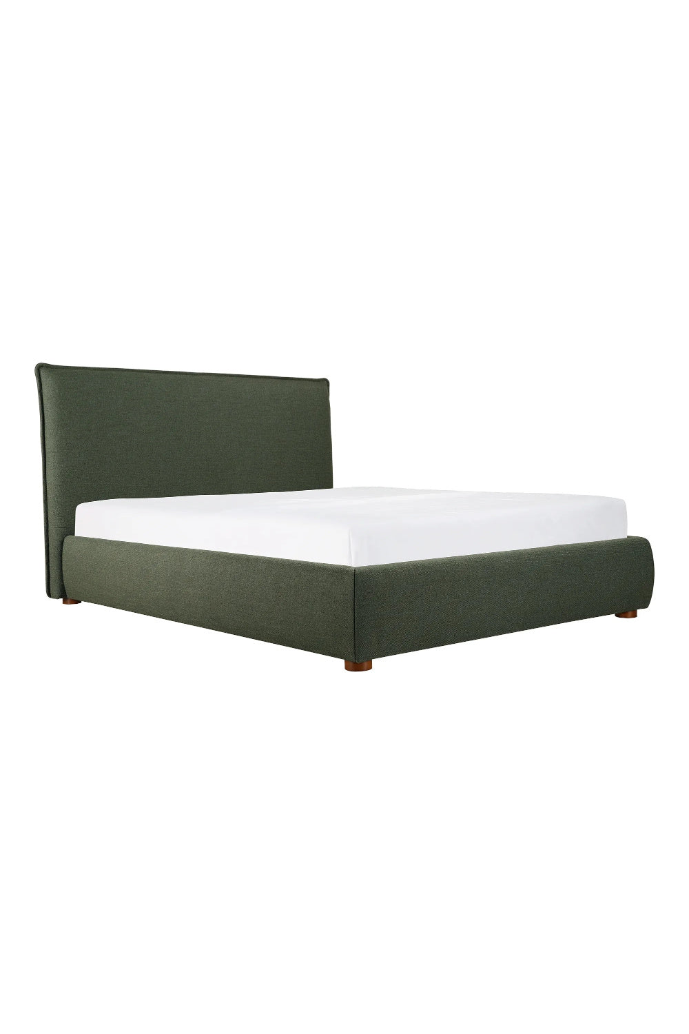   Modern European furniture - Green Linen Blend King Bed - www.oroa.com | Oroa.com