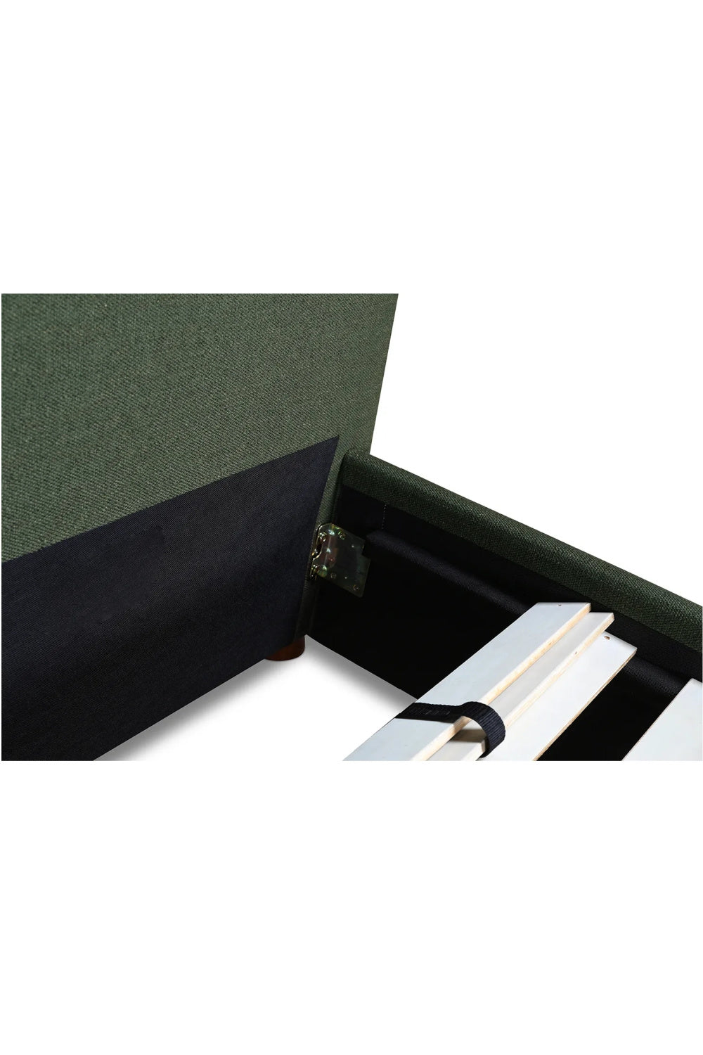   Modern European furniture - Green Linen Blend King Bed - www.oroa.com | Oroa.com