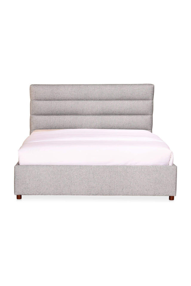 Tufted Gray King Bed | Novi Living Takio | Oroa.com