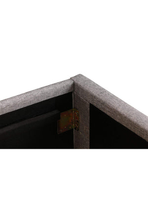 Tufted Gray King Bed | Novi Living Takio | Oroa.com