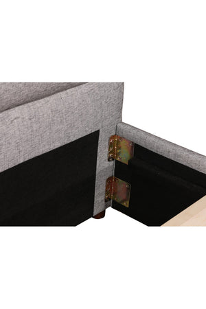 Tufted Gray King Bed | Novi Living Takio | Oroa.com