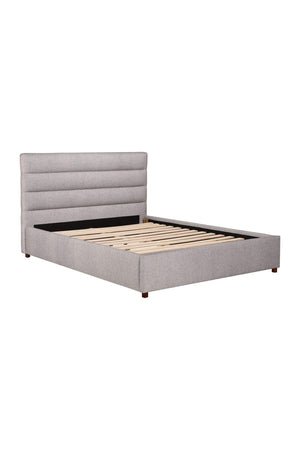 Tufted Gray King Bed | Novi Living Takio | Oroa.com
